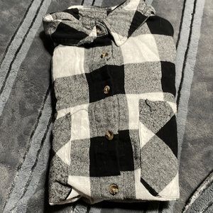Black and white flannel